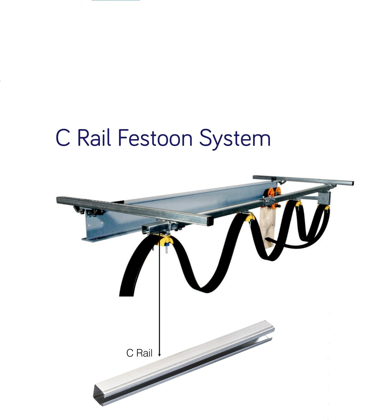 C-Rail for Festoon With All Accessories | Model - CRF3032